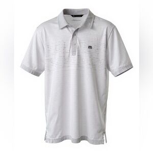 Travis Mathew Light Gray Polo Shirt